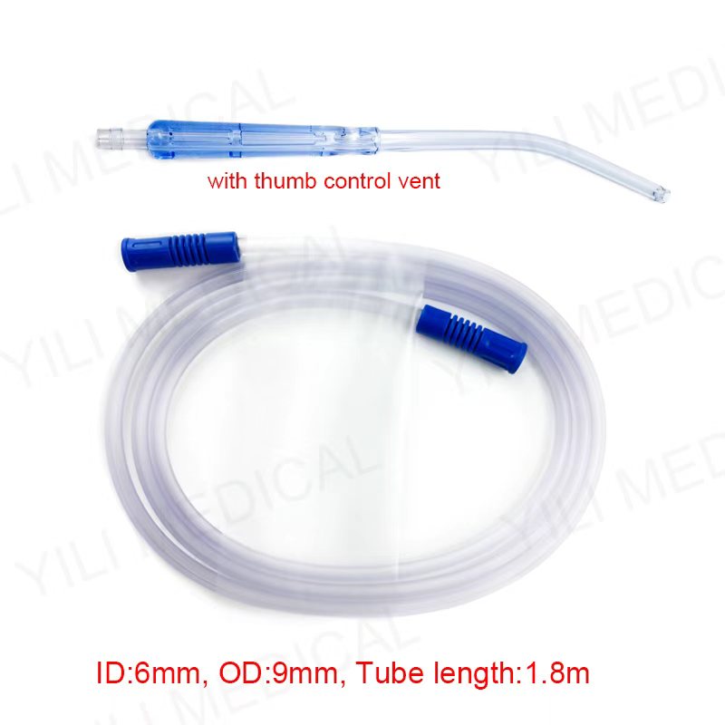 Suction Machine Medical - PVC suction connecting tube with yankauer