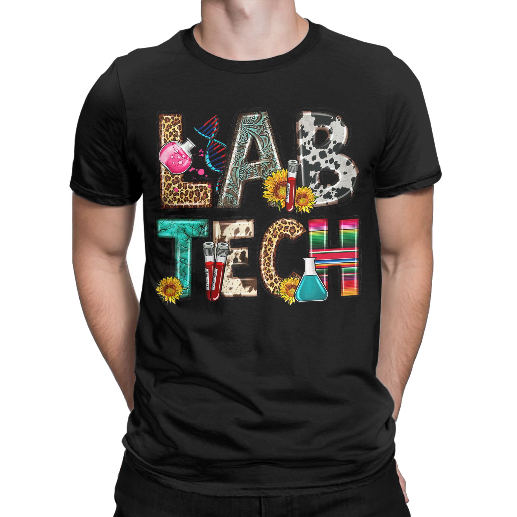 Retro Tech Leopard Floral Medi - Medical Lab Graphics recension och pris